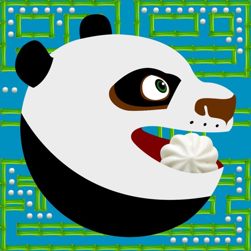 Pac Panda - kung fu man and monsters in 256 endless arcade maze Icon