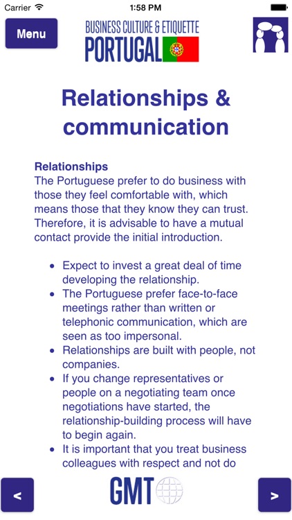 Business culture & etiquette Portugal