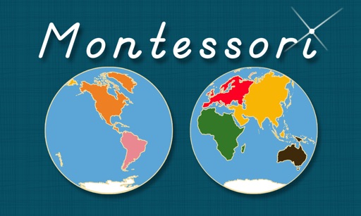 World Continents and Oceans - Geography by Mobile Montessori Icon