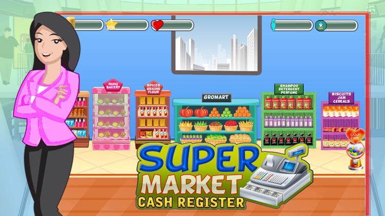 Supermarket Cash Register – Grocery Store Management and Cashier Game for kids