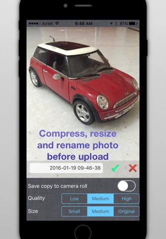 DropPhox - Snap,compress & send photos for Dropbox screenshot 2