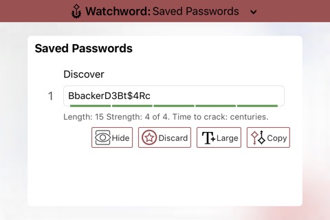 Watchword Password Generator screenshot 4