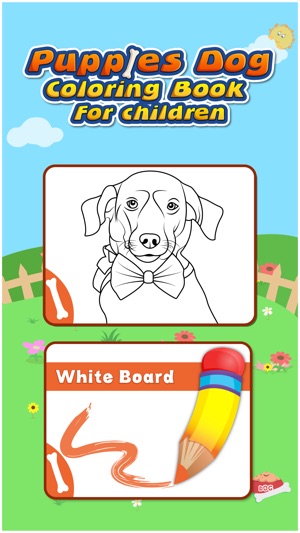 Puppies Dog coloring book for children Free : Draw and Paint(圖1)-速報App