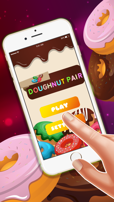 How to cancel & delete Doughnut Pair hd lite free : - The easy connect game for boys and girls from iphone & ipad 1