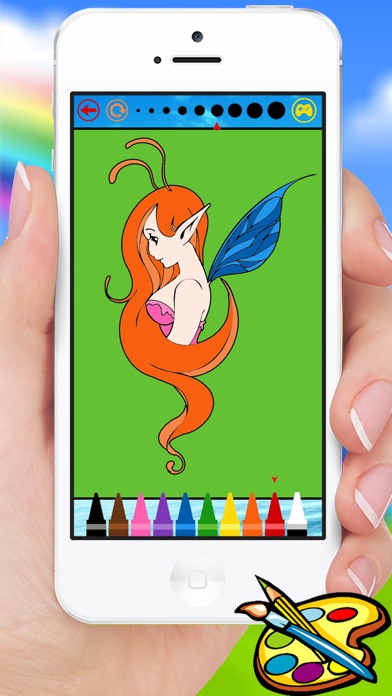 How to cancel & delete Fantasy elf girl coloring book - Drawing painting for adult from iphone & ipad 4