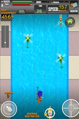 Funky Surfer Boy Wave Racer - top virtual shooting race game screenshot 2