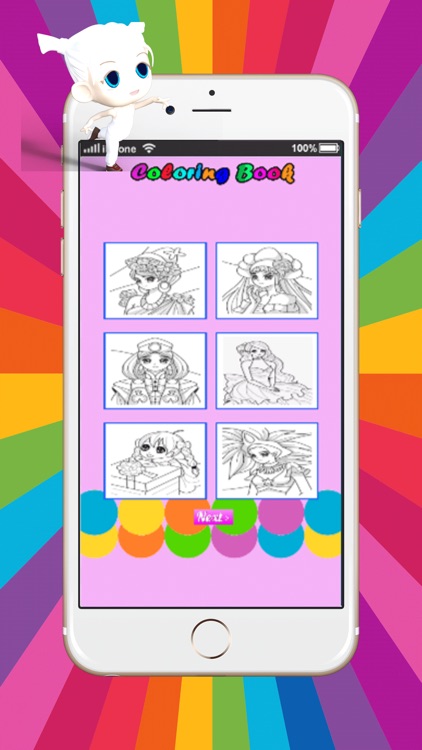 Fairy Princess Coloring Book Album For Kids