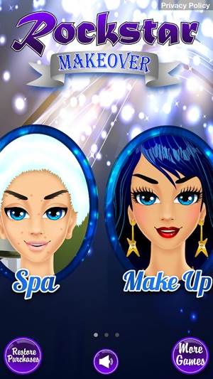 Rockstar Makeover - Girl Makeup Salon & Kids Games(圖1)-速報App