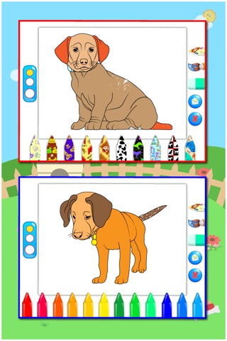 Puppies Dog coloring book for children : Draw and Paint screenshot 3