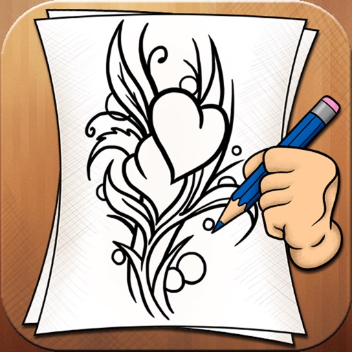 Learning To Draw Tattoo and Mehndi icon