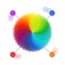 Take the challenge to place dots on a spinning circle of color with 1200 levels