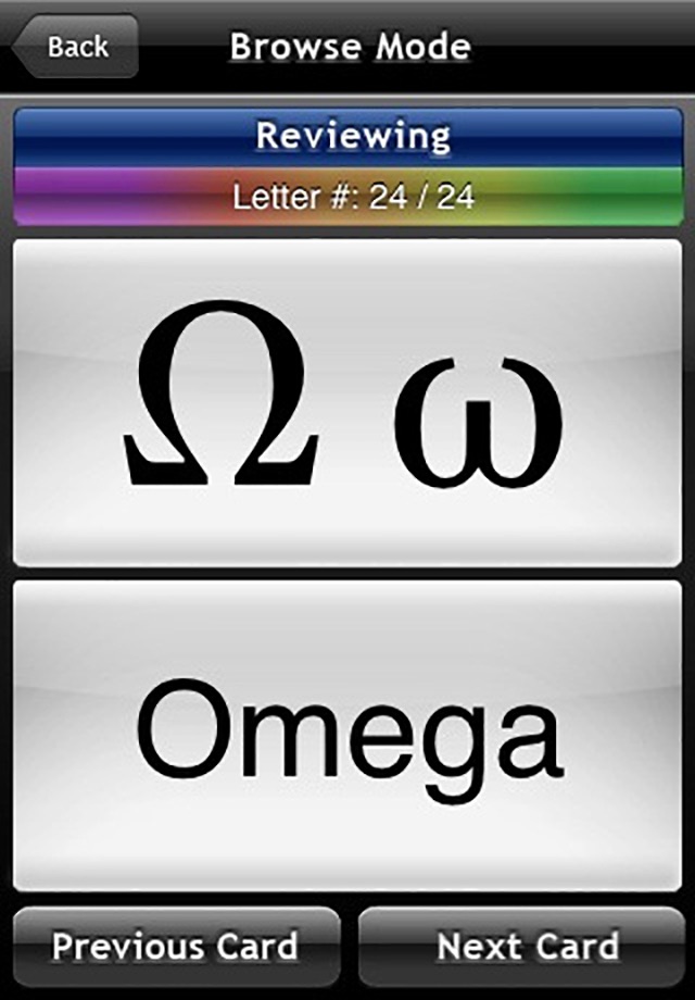 Greek Alphabet Flip screenshot 2