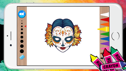 How to cancel & delete Adult Coloring Pages with Skull Patterns Free from iphone & ipad 4