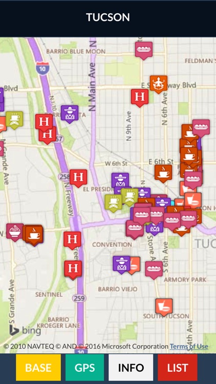 Tucson Restaurant and Dining Map screenshot-3