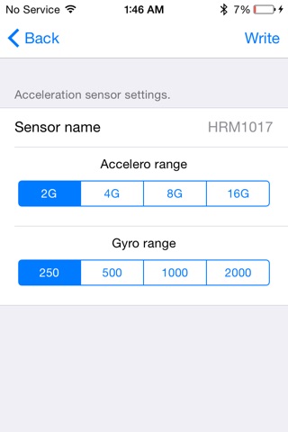 EEG Acceleration logger screenshot 4