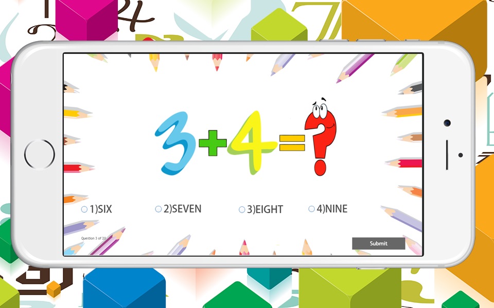 123  Addition Number Basic Arithmetic Operation - Math Games For First Graders screenshot 2