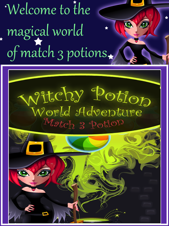 Witchy Potion World Adventure - Match 3 Potion