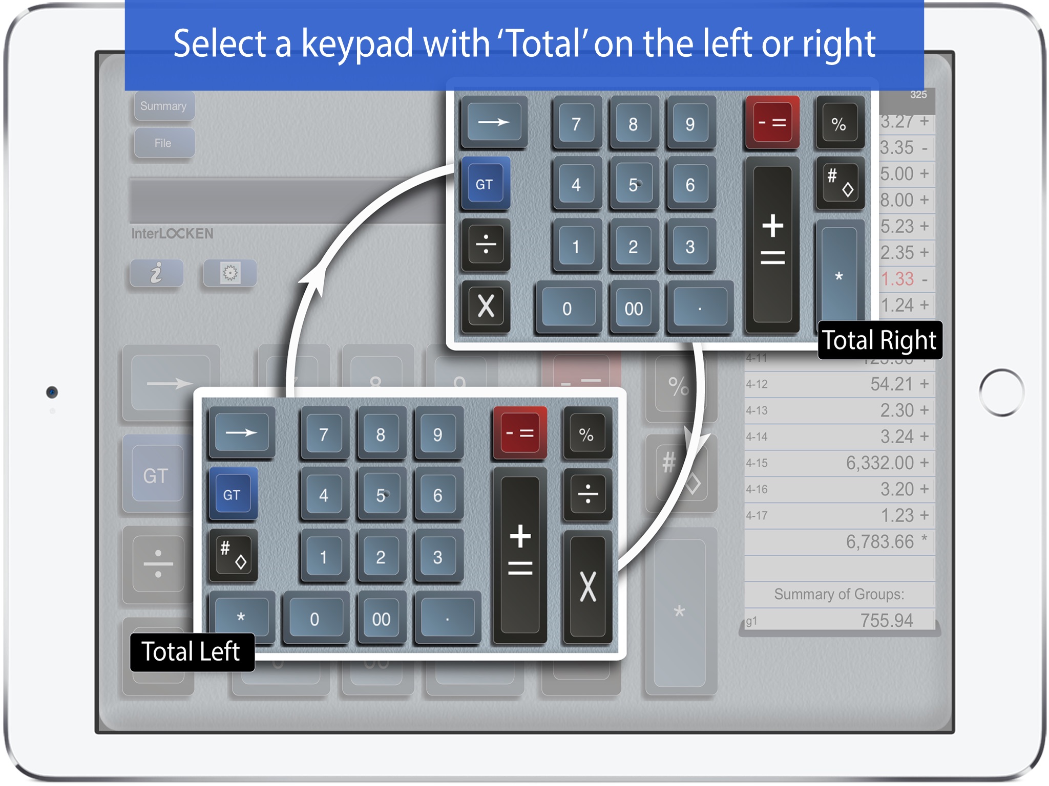 Adding Machine 10Key for iPad screenshot 3