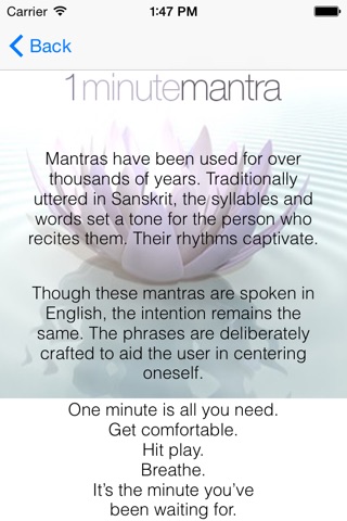 1MinuteMantra screenshot 3