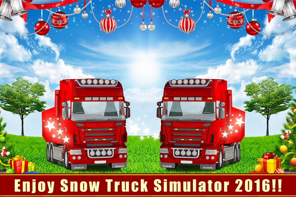 Big truck simulator: Christmas gift screenshot 4