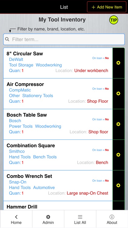 tool inventory by pixelplace