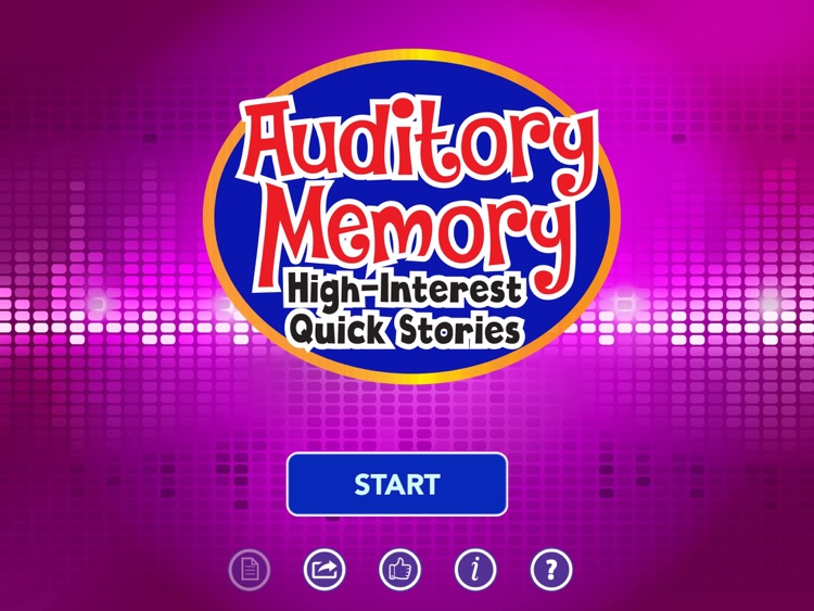 Auditory Memory High Interest
