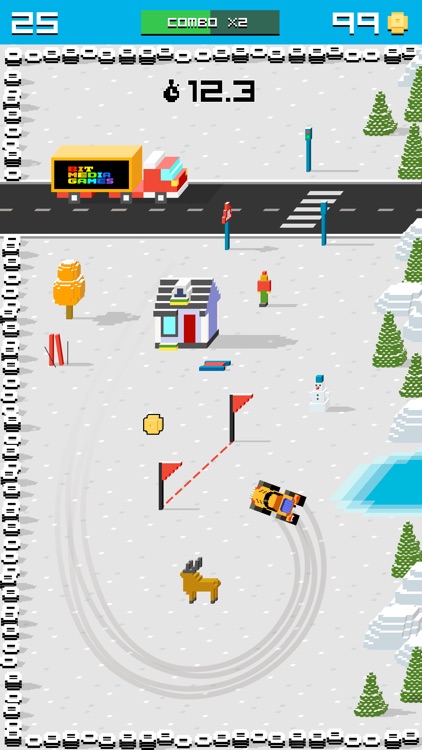 Rally Racing Drift - 8 bit Endless Arcade Challenge