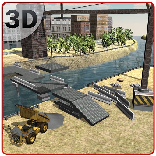 Bridge Construction Simulator - Offroad building simulation game Icon