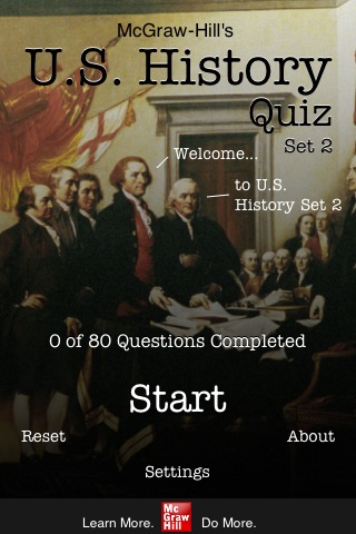 McGraw-Hill U.S. History Quiz Set 2 screenshot 2