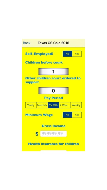 Texas Child Support Calculator 2016