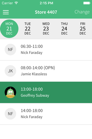 The SUBWAY® Labor Scheduler - náhled