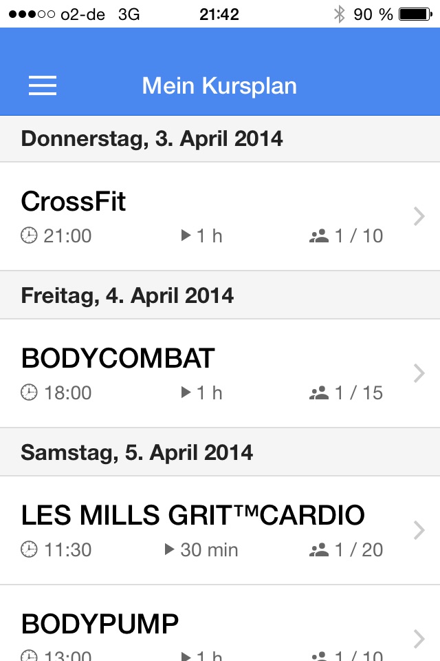 myGymPoint - Fitness App screenshot 4