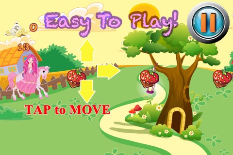 Strawberry Princess and Brave Pink Horse - Fun Free Game for Girls screenshot 3