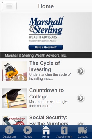 Marshall & Sterling Wealth Advisors, Inc. screenshot 2