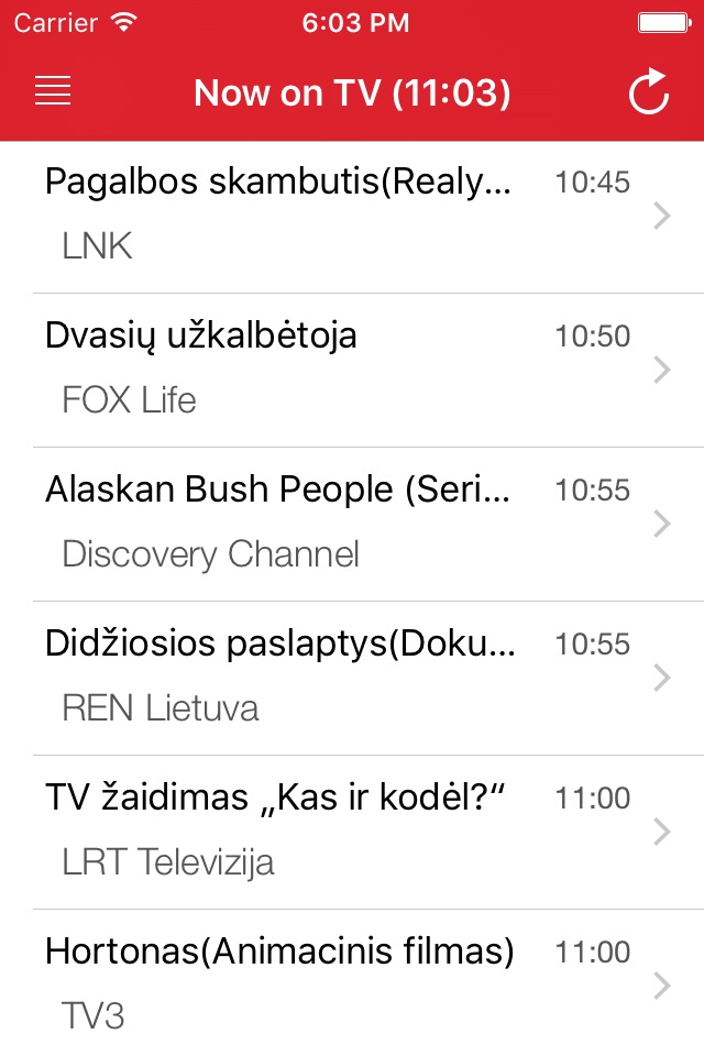 Televizijos Lietuvoje Guide screenshot 2