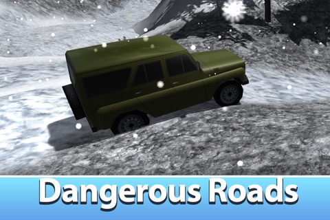 Winter Offroad UAZ Simulator 3D - Drive the Russian truck! screenshot 3