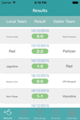 InfoLeague - Information for Serbian Super League - Matches, Results, Standings and more screenshot 2