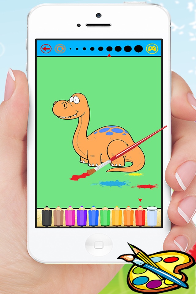 Dinosaur Coloring Book - Dino Baby Drawing for Kids Games screenshot 4
