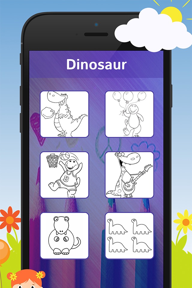 Dinosaur Coloring Book - Free Fun Educational Dinosaur Drawing Pages for Preschool screenshot 4