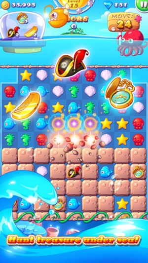 Ocean Joy - 3 match Mermaid splash puzzle game(圖1)-速報App