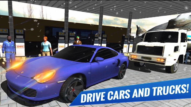 Snow Hill Car & Truck Driving Mania Simulator Game screenshot-4