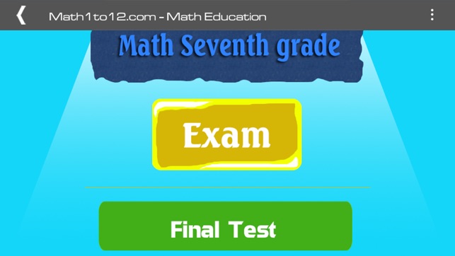 Seventh grade math