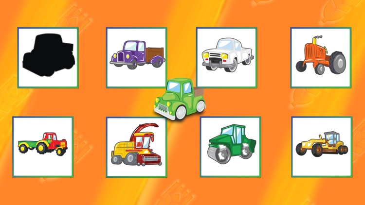 Trucks Cars Diggers Trains and Shadows Puzzles for Kids Lite screenshot-3