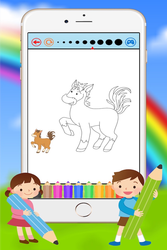 Animals Coloring Book - Drawing Connect dots for kids games screenshot 3