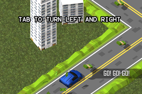 Zig-Zag Nitro Car -  Speed Fast Run to Escape from Furious Road Game screenshot 2