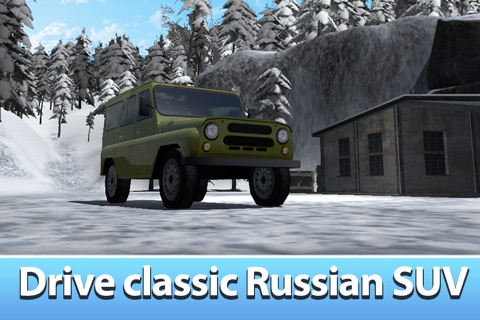 Winter Offroad UAZ Simulator 3D Full - Drive the Russian truck! screenshot 4