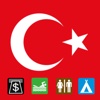 Leisuremap Turkey, Camping, Golf, Swimming, Car parks, and more