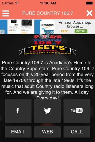 Pure Country 106.7 screenshot 3