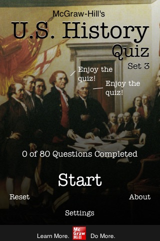 McGraw-Hill U.S. History Quiz Set 3 screenshot 2