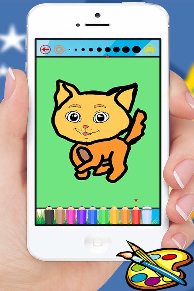 Animals Coloring Book - Cute Drawing Painting Kids Games screenshot 4